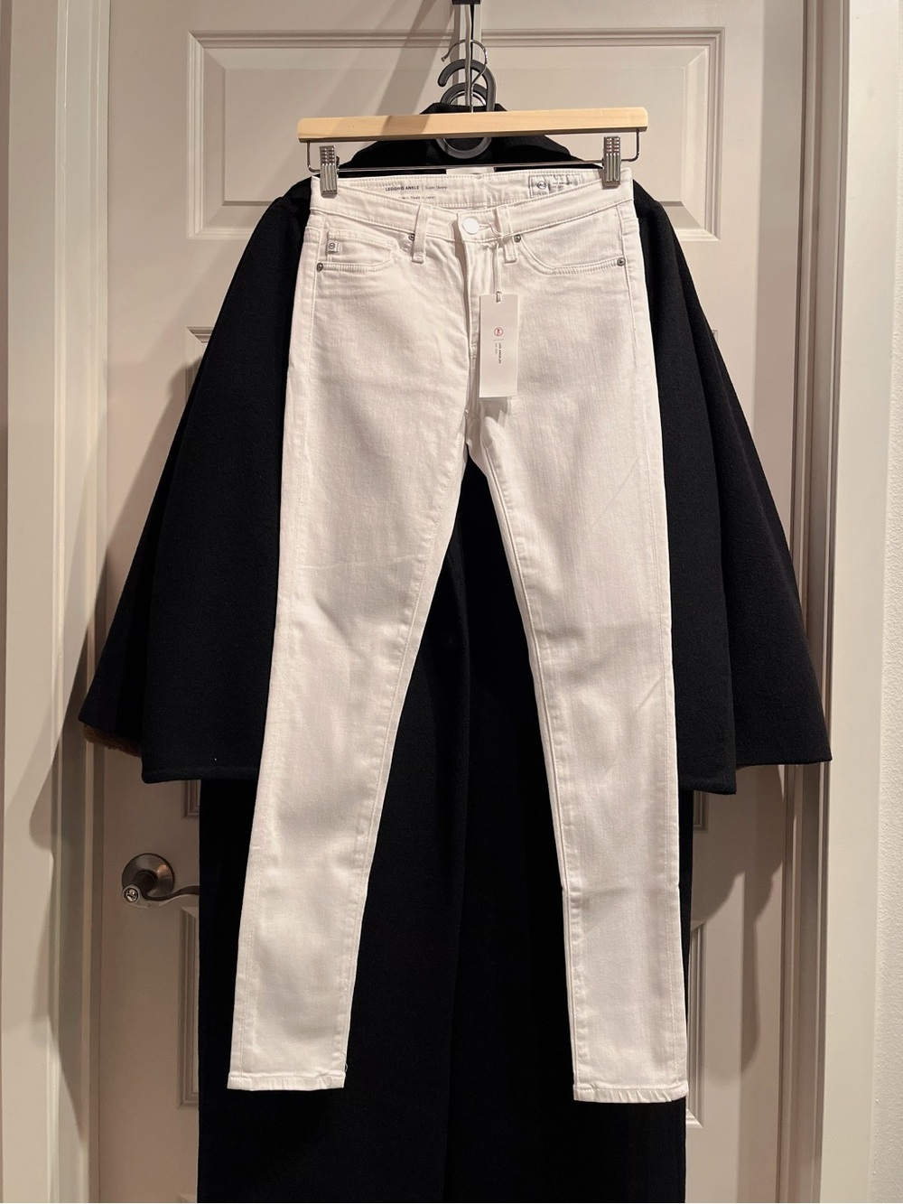 AG White Skinny Jeans